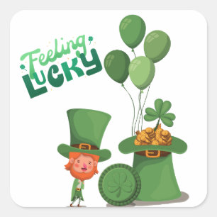 St. Patrick's Day,Shamrock Vierkante Sticker