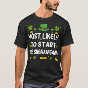 St Patricks Day Shamrock waarschijnlijk start de T-shirt
