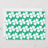 St. Patrick's Day Shamrock White Photo Birthday Kaart (Achterkant)