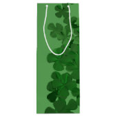 St. Patrick's Day Shamrock Wijn Cadeautas (Achterkant)