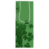 St. Patrick's Day Shamrock Wijn Cadeautas (Voorkant)