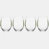 St. Patrick's Day Shamrock Wijnglas Zonder Voet (Links)
