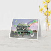 St. Patrick's Day Shamrocker Omnibus Kaart (Gele Bloem)