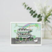 St. Patrick's Day Shamrocker Omnibus Post Kaart (Staand voorkant)