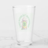 St. Patrick's Day Shamrockin' de Groene Vibes Glas (Achterkant)