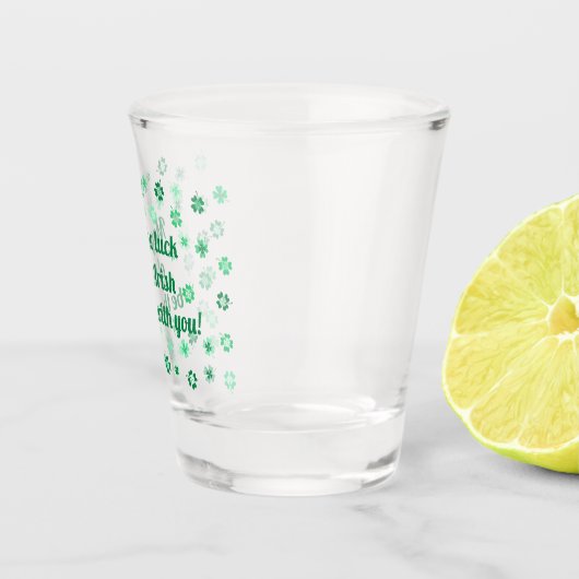 St Patrick's Day - Shamrocks 4-bladige klavers Shot Glas (Rechts)