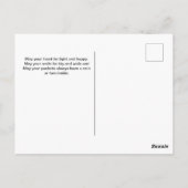 St. Patrick's Day Shamrocks and Pot of Gold Briefkaart (Achterkant)