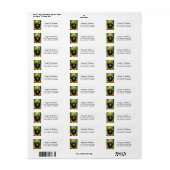 St. Patrick's Day Shamrocks and Pot of Gold Irish Etiket (Full Sheet)