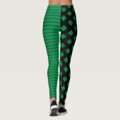 St. Patrick's Day Shamrocks and Stripes Leggings (Achterkant)