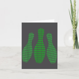 St. Patrick's Day Shamrocks Bowling Iers Outfit Kaart