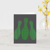 St. Patrick's Day Shamrocks Bowling Iers Outfit  Kaart (Gele Bloem)