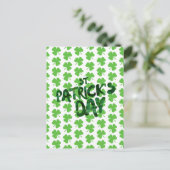 St. Patrick's Day Shamrocks Briefkaart (Staand voorkant)