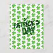 St. Patrick's Day Shamrocks Briefkaart (Voorkant)