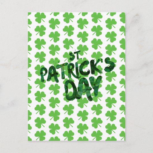 St. Patrick's Day Shamrocks Briefkaart (Voorkant)