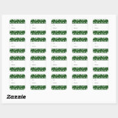 St. Patrick's Day Shamrocks Cadeaubijslage Vierkante Sticker (Vel)