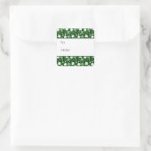St. Patrick's Day Shamrocks Cadeaubijslage Vierkante Sticker (Tas)