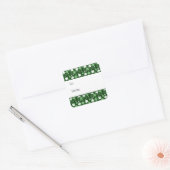 St. Patrick's Day Shamrocks Cadeaubijslage Vierkante Sticker (Envelop)