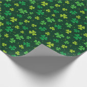 St. Patrick's Day Shamrocks Cadeaupapier (Hoek)