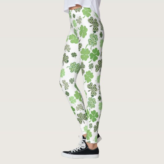 St Patrick's Day Shamrocks & Clover Leggings (Links)