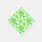 St Patrick's Day Shamrocks en Gingham Pattern Servet (Hoek)