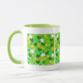 St. Patrick's Day Shamrocks en Hartjes Mok (Links)