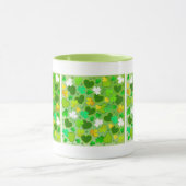St. Patrick's Day Shamrocks en Hartjes Mok (Midden)