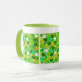 St. Patrick's Day Shamrocks en Hartjes Mok (Voorkant links)