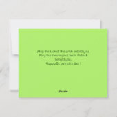 St. Patrick's day Shamrocks familie foto Collage Feestdagenkaart (Achterkant)