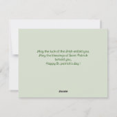 St. Patrick's day Shamrocks familie foto Collage Feestdagenkaart (Achterkant)