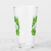 St. Patricks Day Shamrocks glas (Links)