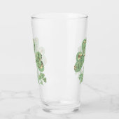 St. Patrick's Day Shamrocks Glas (Links)