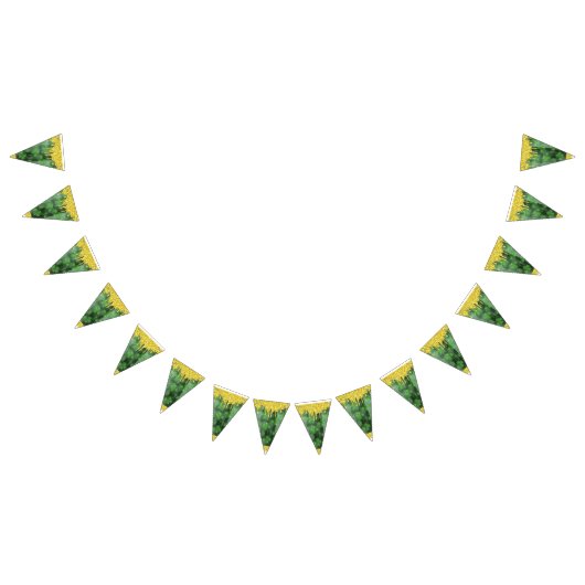 St. Patrick's Day Shamrocks Glitter Gold Drips Vlaggetjes (Alle)