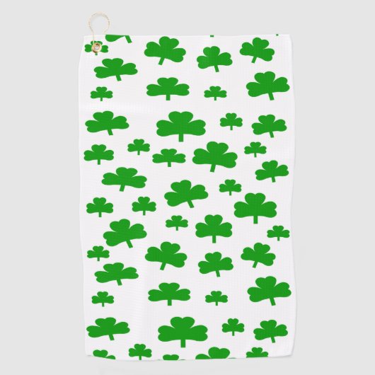 St. Patrick's Day Shamrocks Golfhanddoek (Voorkant)