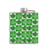 St. Patrick's Day Shamrocks Heupfles (Achterkant)
