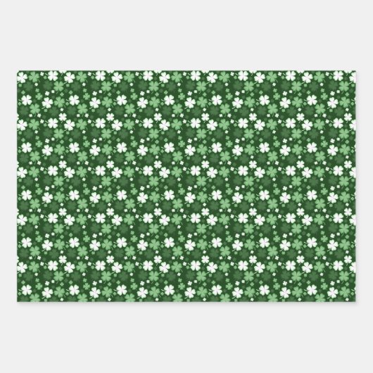 St. Patrick's Day Shamrocks Inpakpapier Vel (Voorkant)