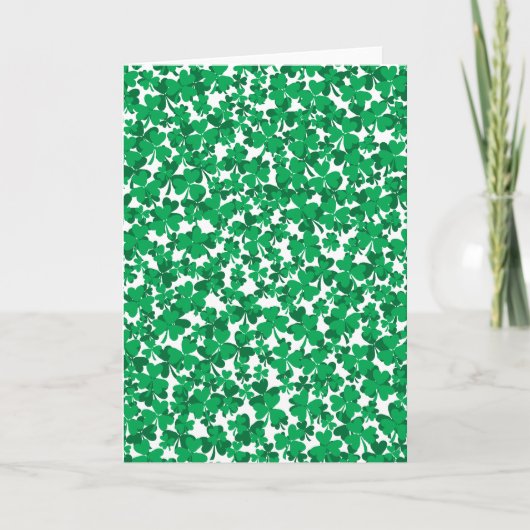 St Patrick's Day Shamrocks Kaart (Voorkant)