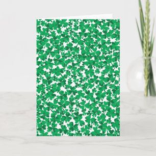 St Patrick's Day Shamrocks Kaart