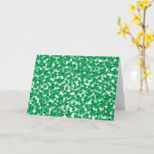 St Patrick's Day Shamrocks Kaart (Gele Bloem)