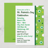 St. Patrick's Day Shamrocks Kaart (Voorkant / Achterkant)