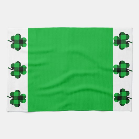 St. Patrick's Day Shamrocks keukenhanddoeken (Horizontaal)