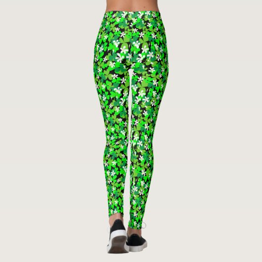 St Patrick's Day Shamrocks Leggings (Achterkant)