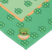 St Patricks Day shamrocks leprechaun Tafelkleed (Gekanteld)