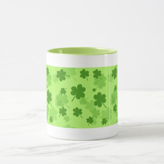 St. Patrick's Day Shamrocks Mok (Midden)