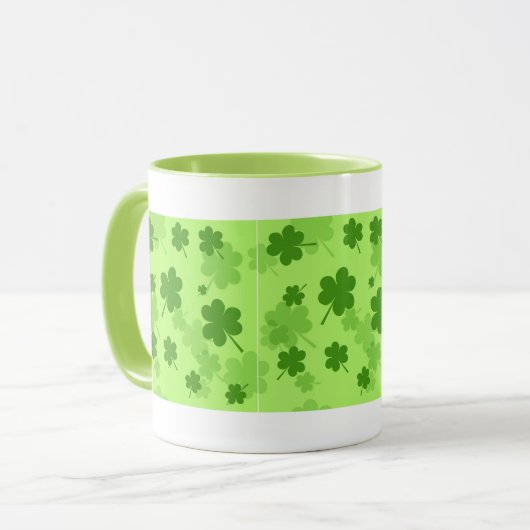 St. Patrick's Day Shamrocks Mok (Voorkant links)