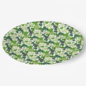 St. Patrick's Day Shamrocks Paper Borden 9" Papieren Bordje (Gekanteld)
