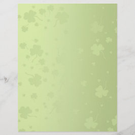 St. Patrick's Day Shamrocks Pattern - Letterhead