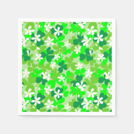 St Patrick's Day Shamrocks Pattern Servetten