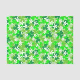 St Patrick's Day Shamrocks Pattern Tissuepapier