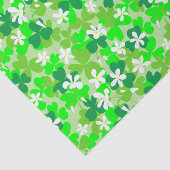 St Patrick's Day Shamrocks Pattern Tissuepapier (Detail)
