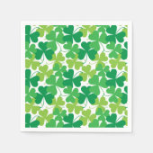 St. Patrick's Day Shamrocks Print Servetten (Voorkant)